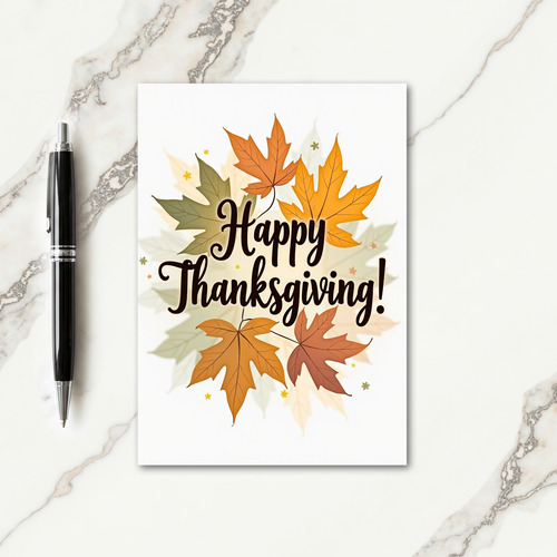 Grateful Thanksgiving Autumn Glow Card thumbnail