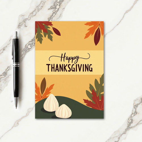 Grateful Thanksgiving Harvest Card