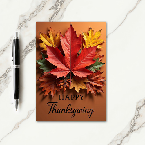 Grateful Thanksgiving Message Card thumbnail