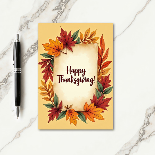 Grateful Thanksgiving Wreath Card thumbnail