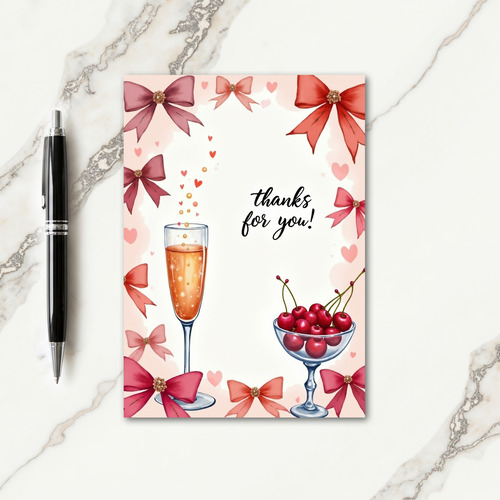 Gratitude Flute Bubbles Card