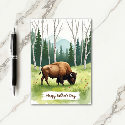 Grazing Animal Fathers Day Card