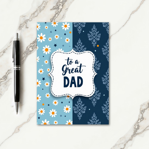 Great Dads Elegant Day Card