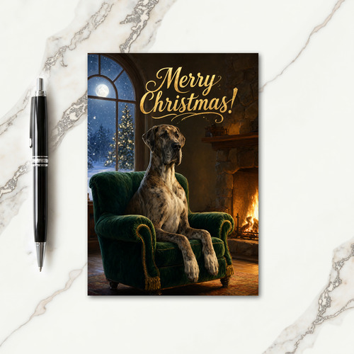 Great Dane Christmas Card