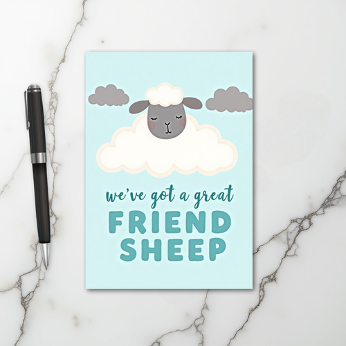 Great Friend Sheep Pun Card
