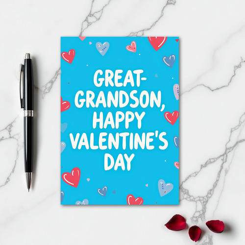 Great Grandson Happy Valentines Day Card