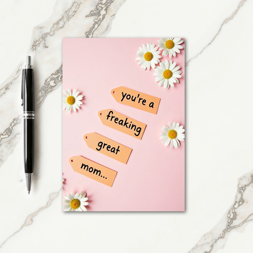 Great Mom Floral Message Card