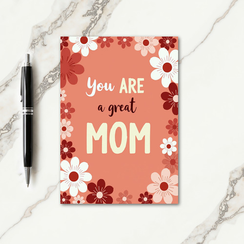 Great Mom Greeting Card