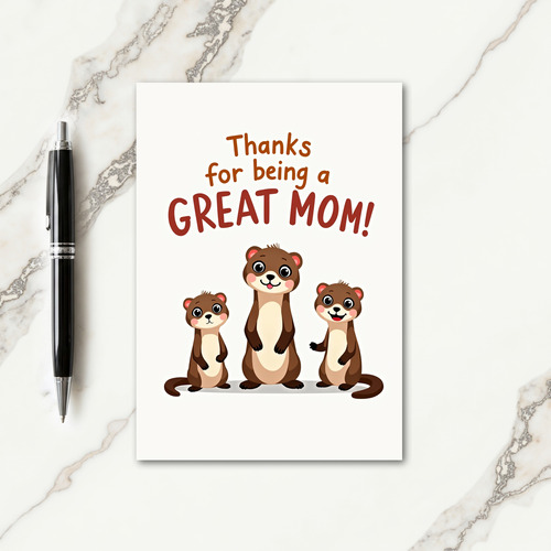 Great Mom Illustration Card