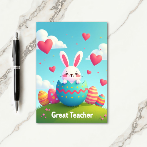 Great Teacher Happy Spring Card
