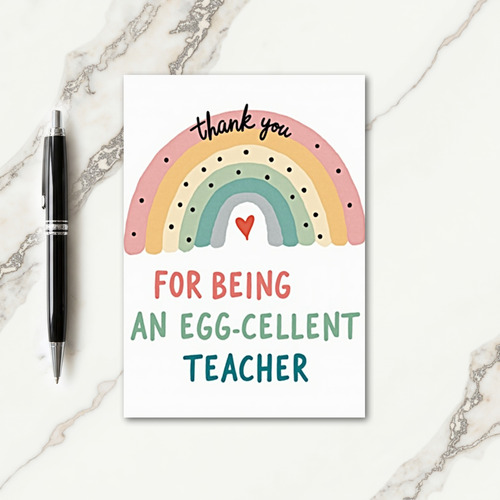 Great Teacher Thank You Card
