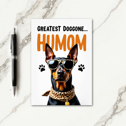 Greatest Dog Humom Animal Card
