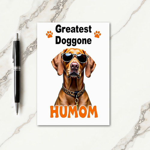 Greatest Dog Humom Illustration Card