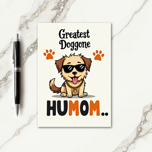 Greatest Dog Humom Mother Card