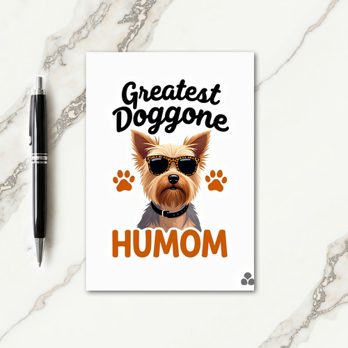 Greatest Doggone Humom Pet Card