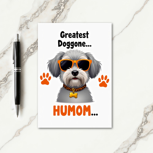 Greatest Humom Canine Art Card