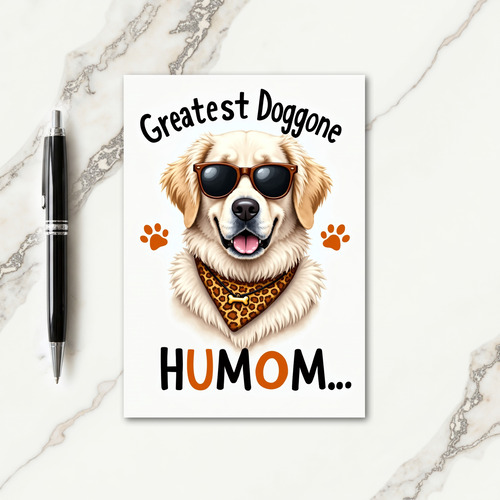 Greatest Humom Doggone Card
