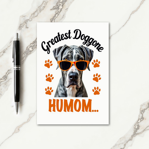 Greatest Humom Doggone Cool Card