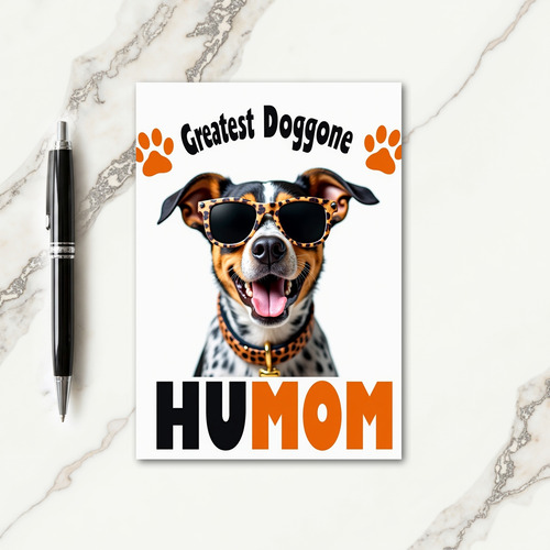 Greatest Humom Doggone Pet Card