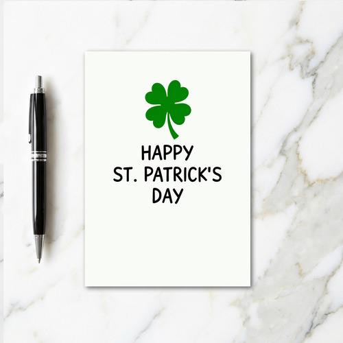 Green And Black Lucky Card