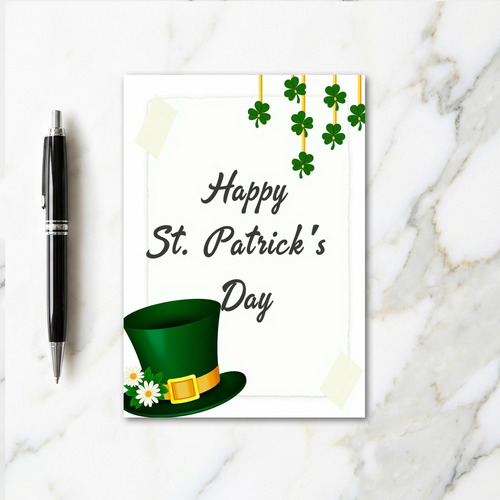 Green And Gold Luck Card