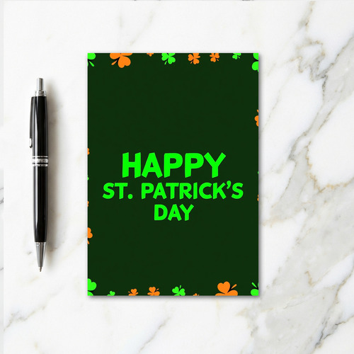 Green And Orange Luck Card
