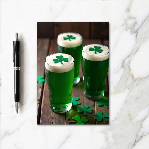 Green Beer Cheers Card