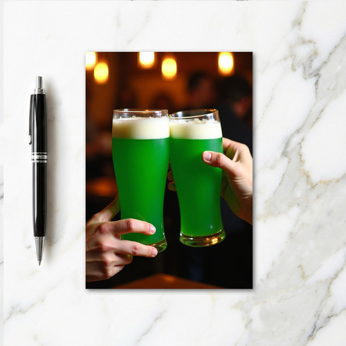 Green Beer Cheers Special Day Card