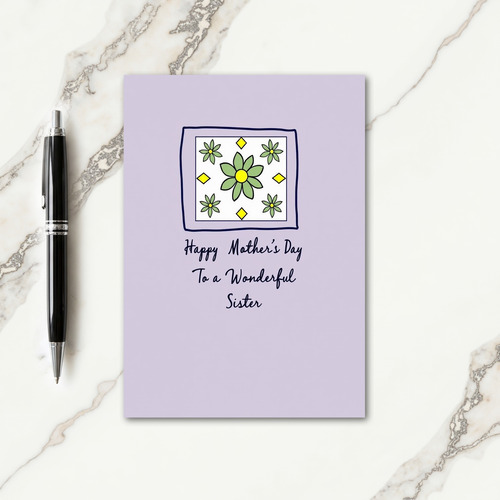 Green Bloom Mothers Card