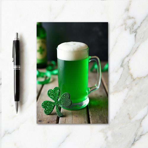 Green Brew Celebration Card