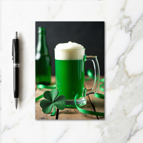 Green Brew St Patricks Day Card