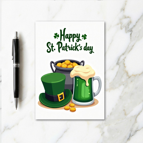 Green Brews St Patricks Day Card