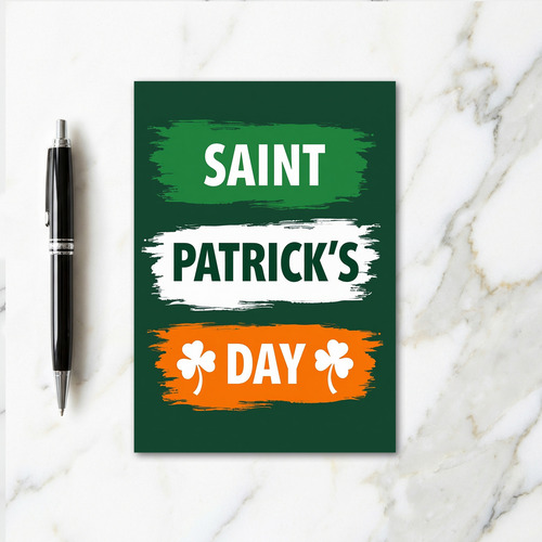 Green Brushstroke Day Card