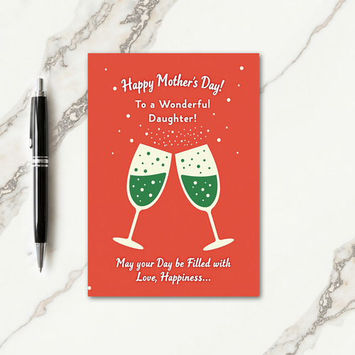 Green Bubbles Mothers Day Card