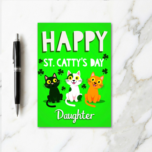 Green Cat Stripes Daughter Card