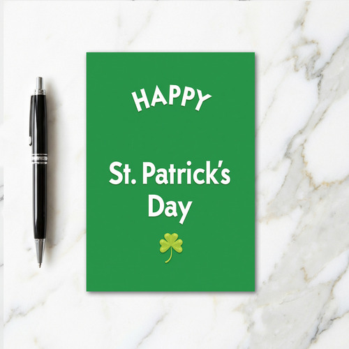 Green Celebration Day Card