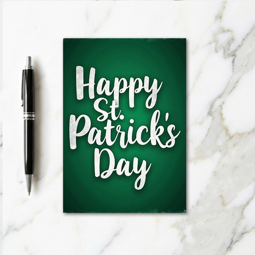 Green Chalkboard St Patricks Card