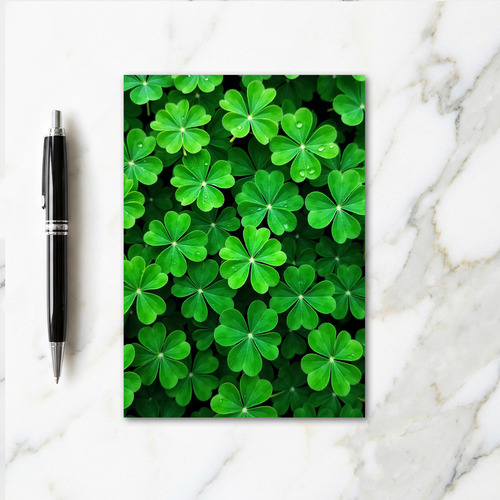 Green Clover Fresh Wishes Card