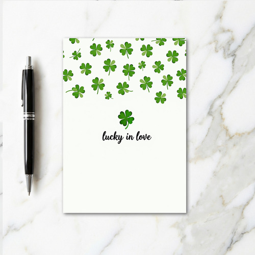 Green Clover Lucky Love Card