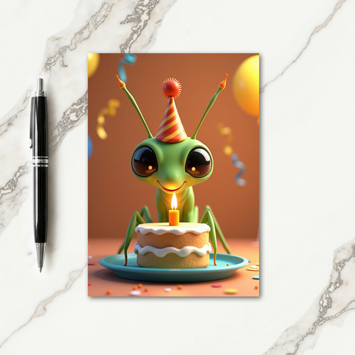 Green Creature Party Card