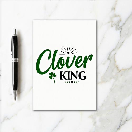Green Dots Clover King Card