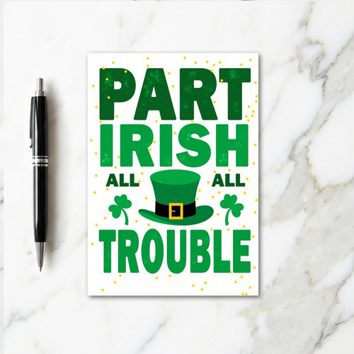Green Dots Irish Fun Card