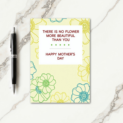Green Dots Mothers Day Card