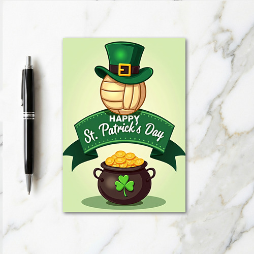 Green Dots Patrick Day Card