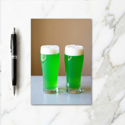 Green Drink Cheers Card