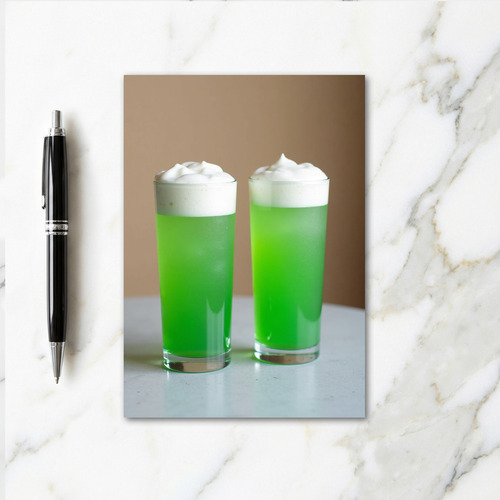 Green Drink Refreshment Card