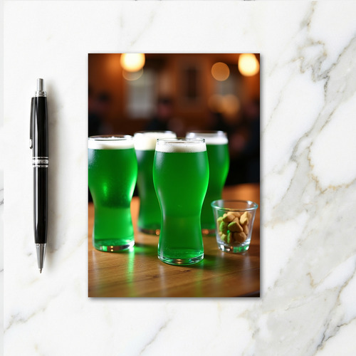 Green Drinks Celebration Card