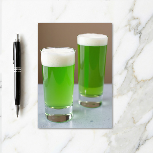 Green Drinks Refreshing Card