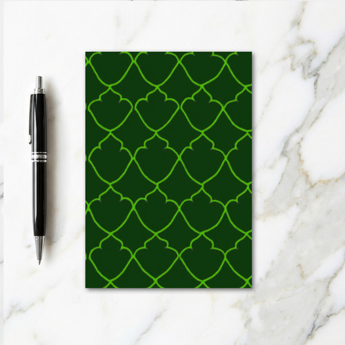 Green Electric Pattern Design Card