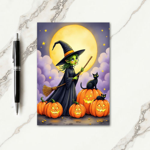Green Enchantress Moonlit Card